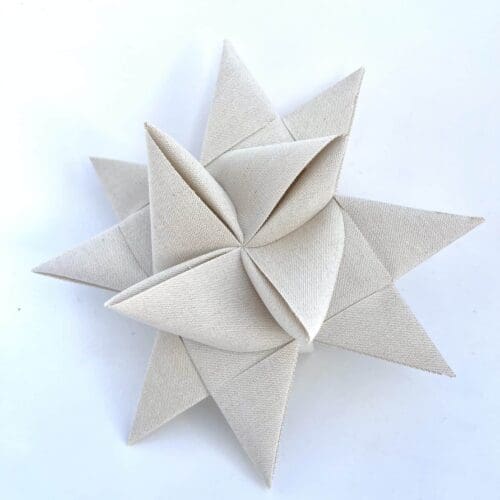 Sejldug julestjerne - Oyster beige