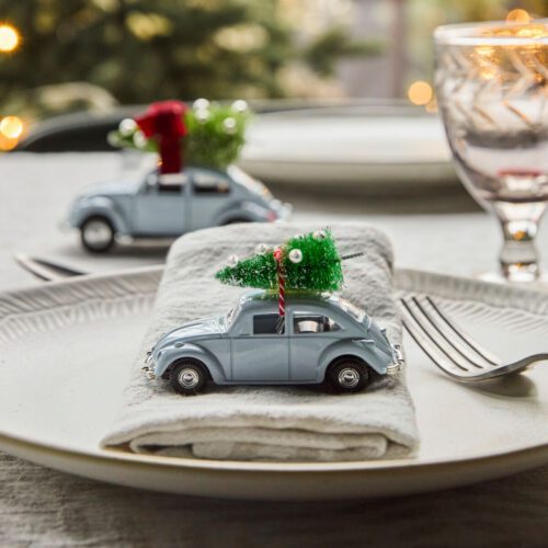 Dekoration, HD Mini Xmas-car, Lyseblå
