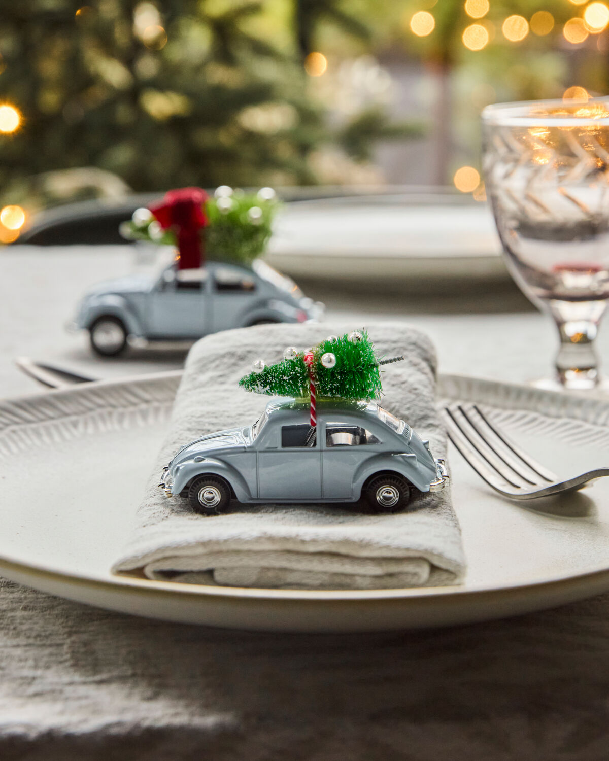 Dekoration, HD Mini Xmas-car, Lyseblå