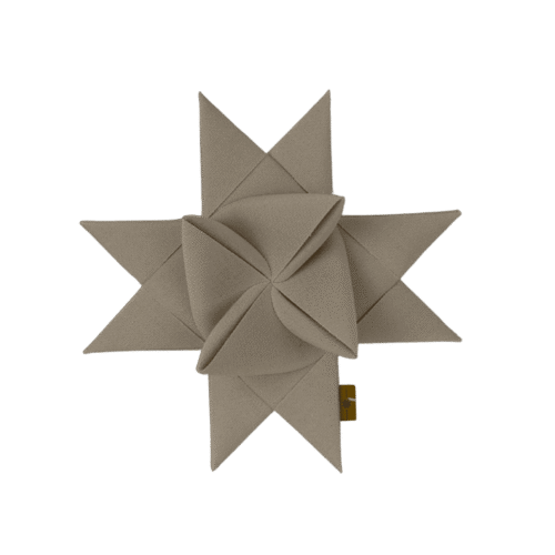 Sejldug julestjerne - Oyster beige