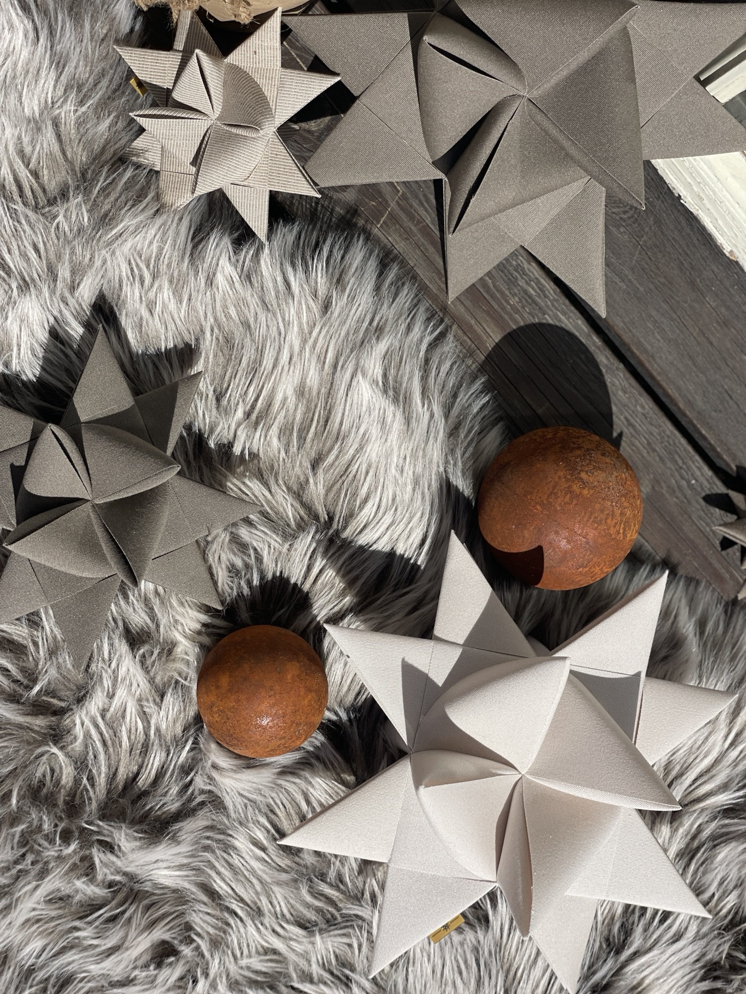 Sejldug julestjerne - Oyster beige – Bild 6